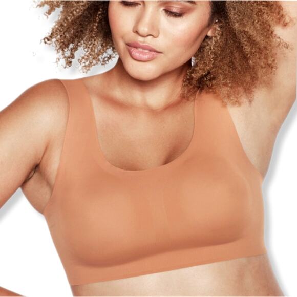 Bali Women Bralette Bra Tan Sz 3X  Comfort Revolution Easylite Seamless NEW - Picture 1 of 11